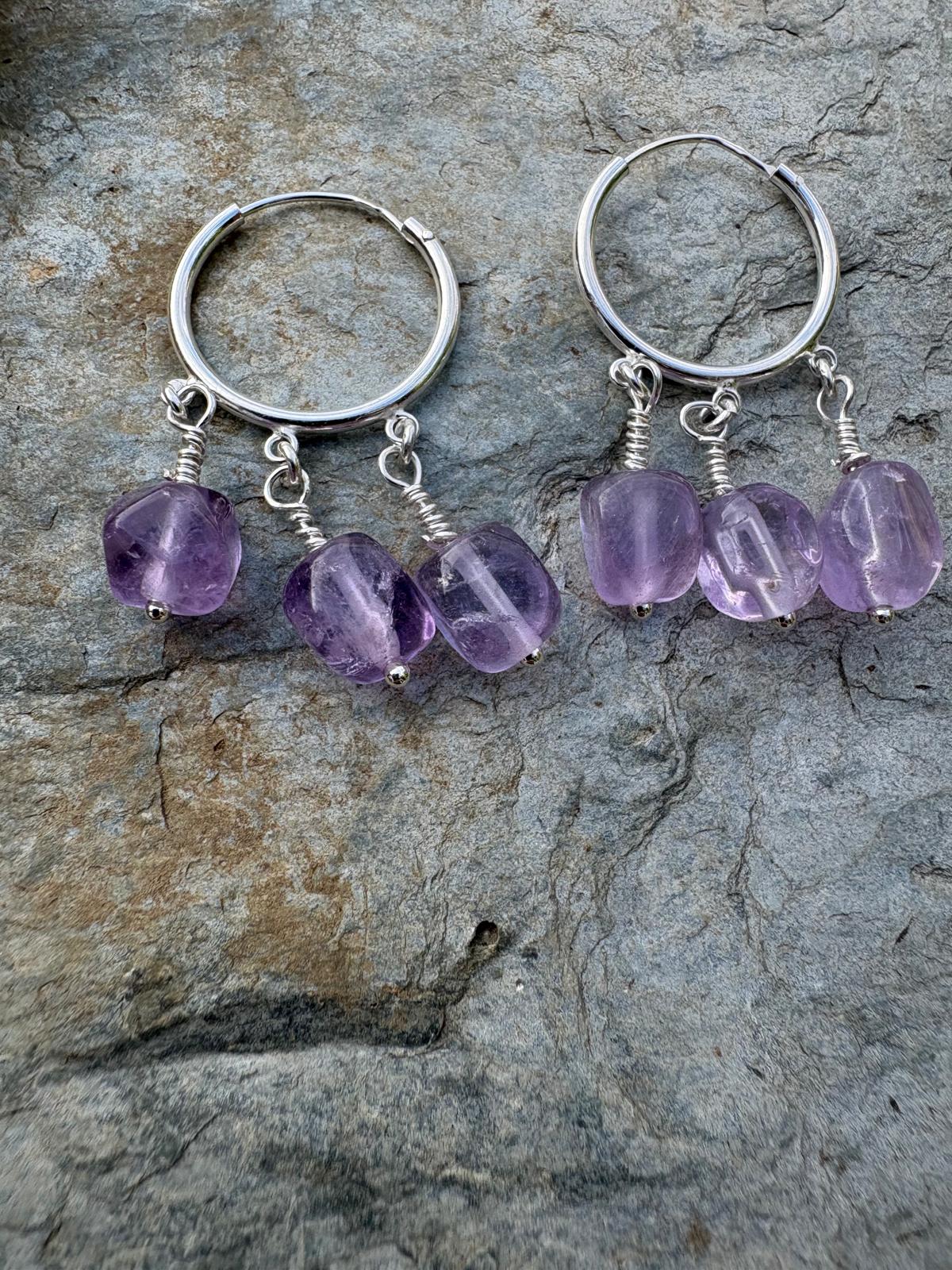 Amethyst Sterling Silver Earrings