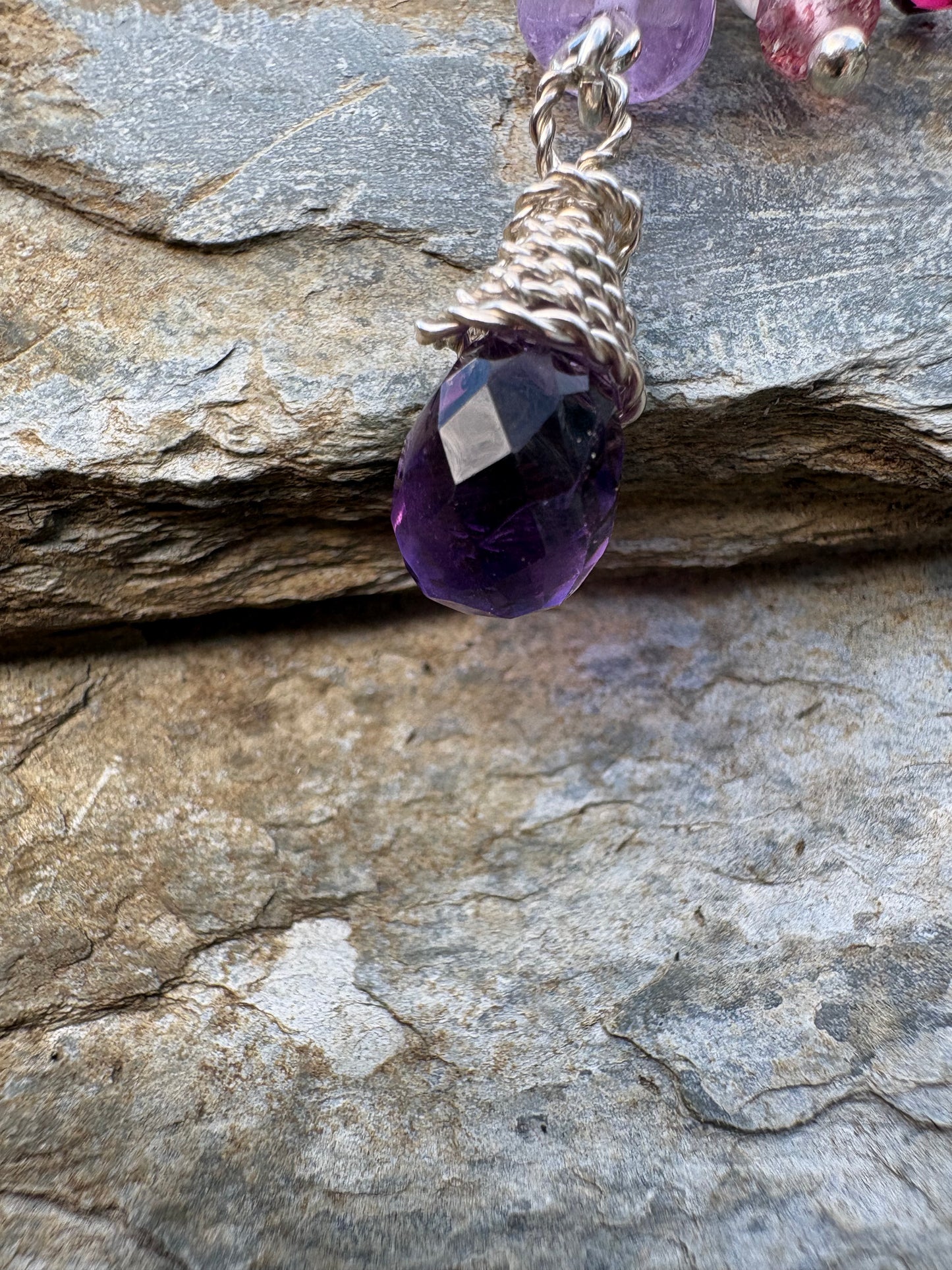 Infinity Gemstone Bag charm