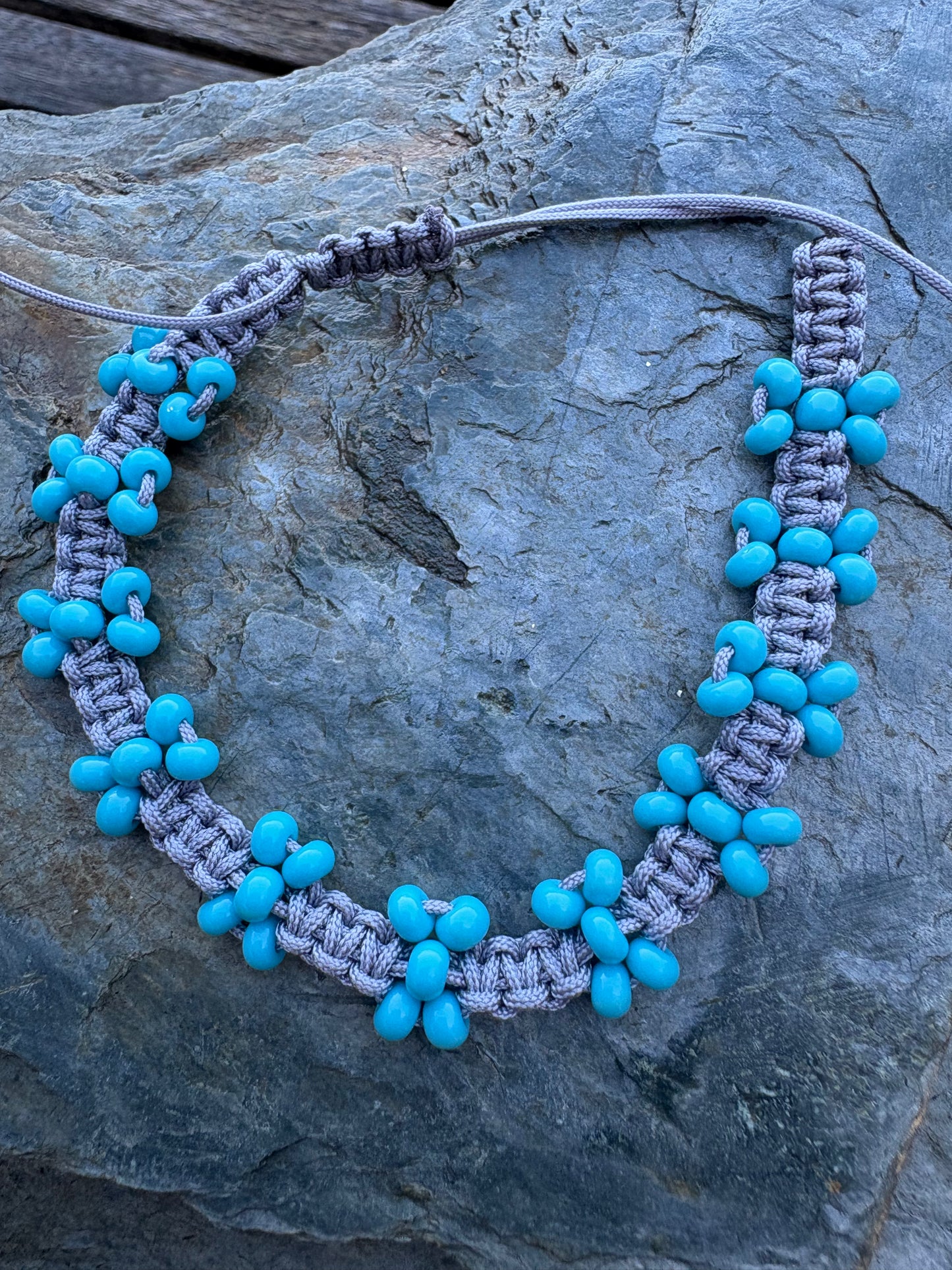 Turquoise Macrame Bracelet