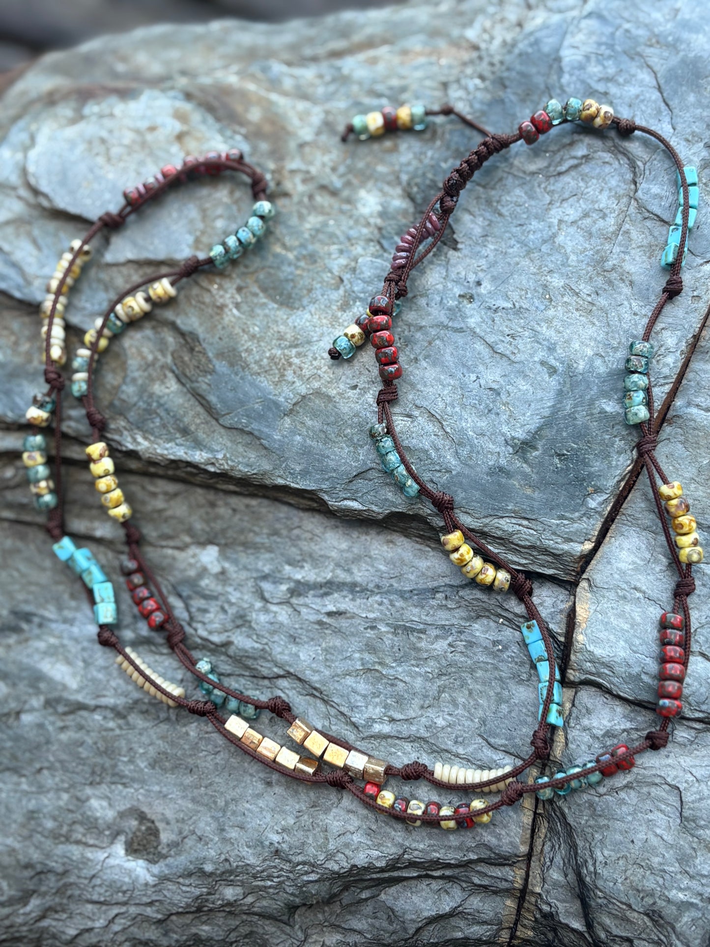 A 5 strand wrap bracelet