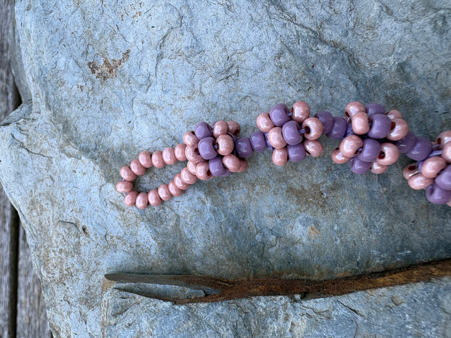 Miyuki  beaded berry bracelet