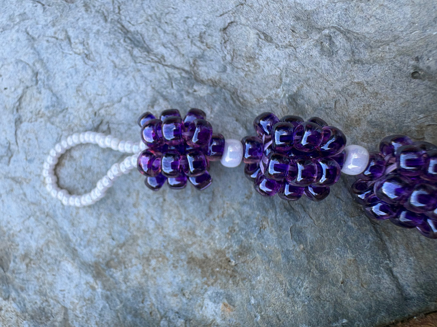 Miyuki  beaded berry bracelet