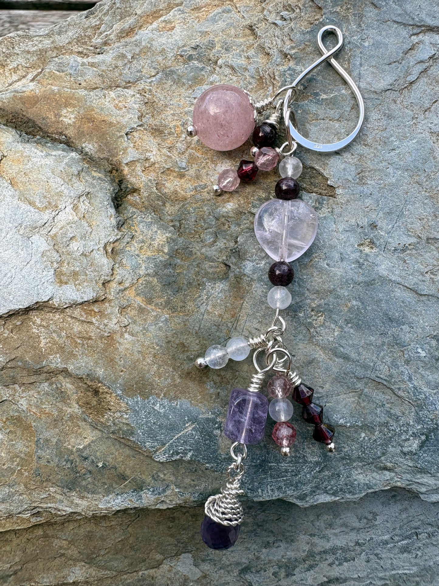 Infinity Gemstone Bag charm