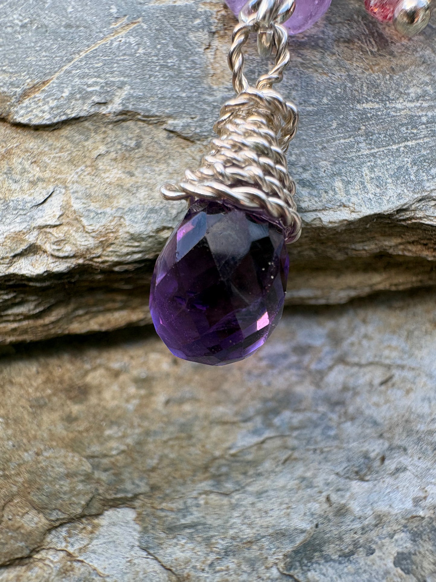 Infinity Gemstone Bag charm