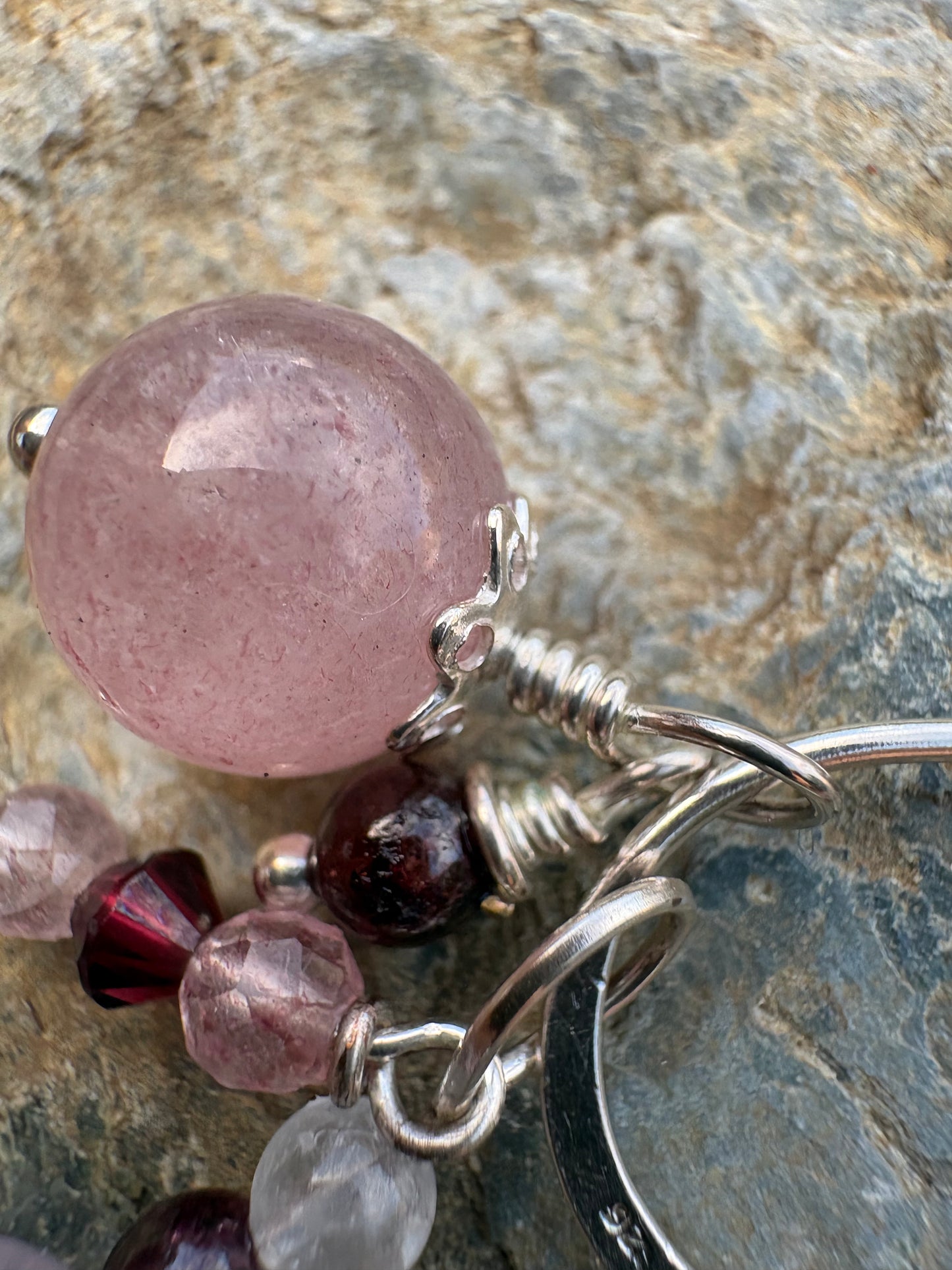 Infinity Gemstone Bag charm