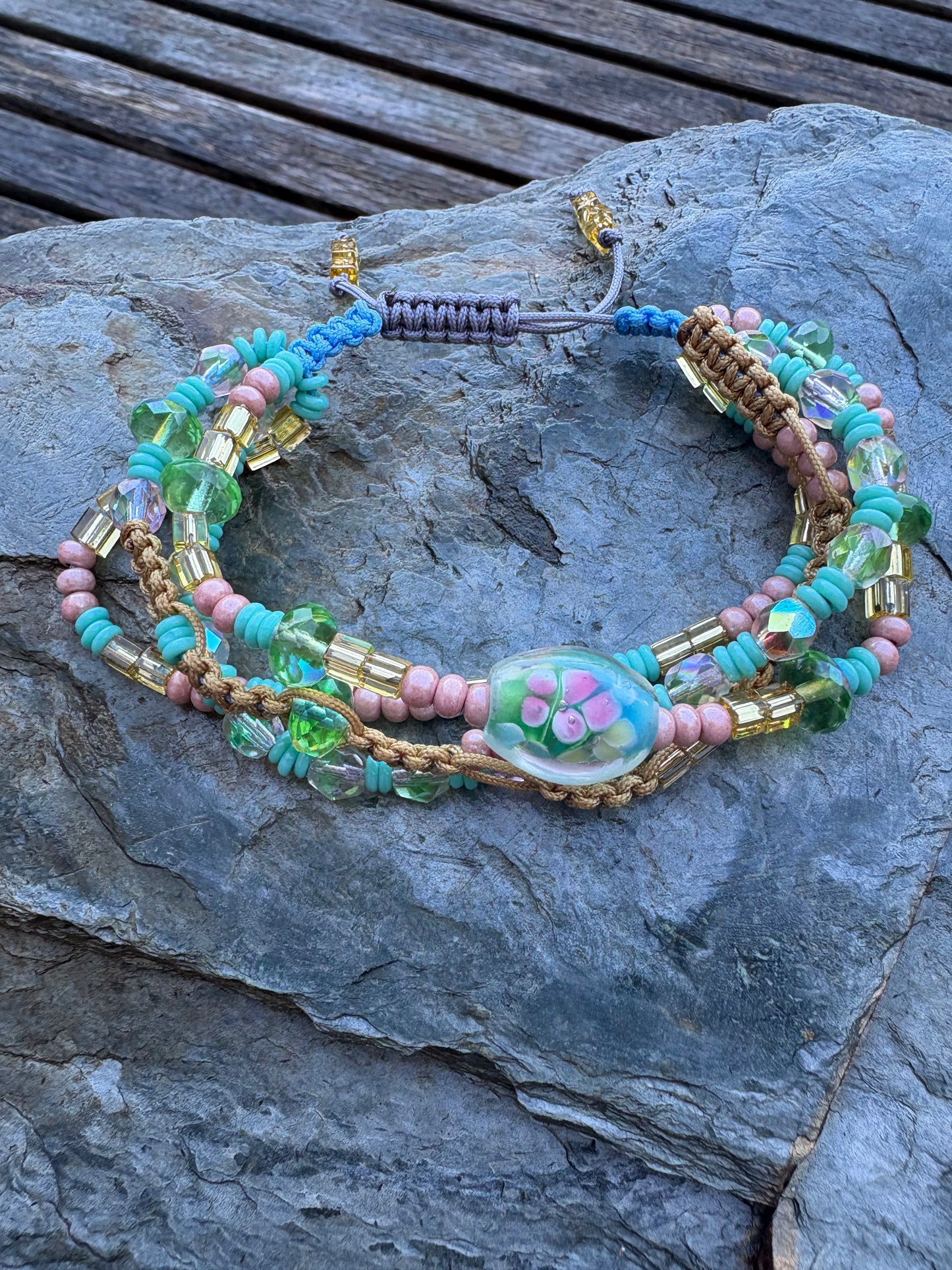 four strand crystal bracelet