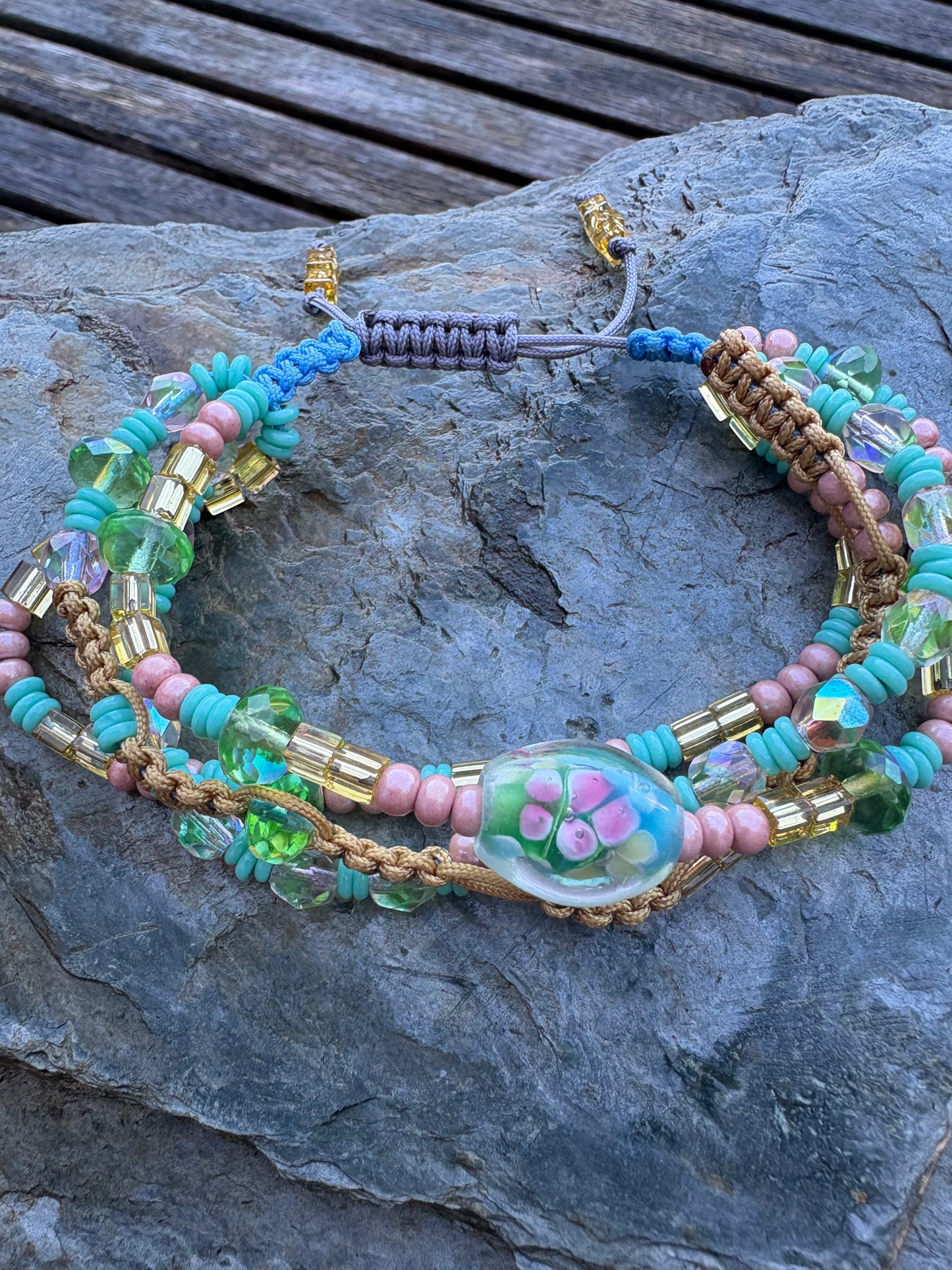 four strand crystal bracelet