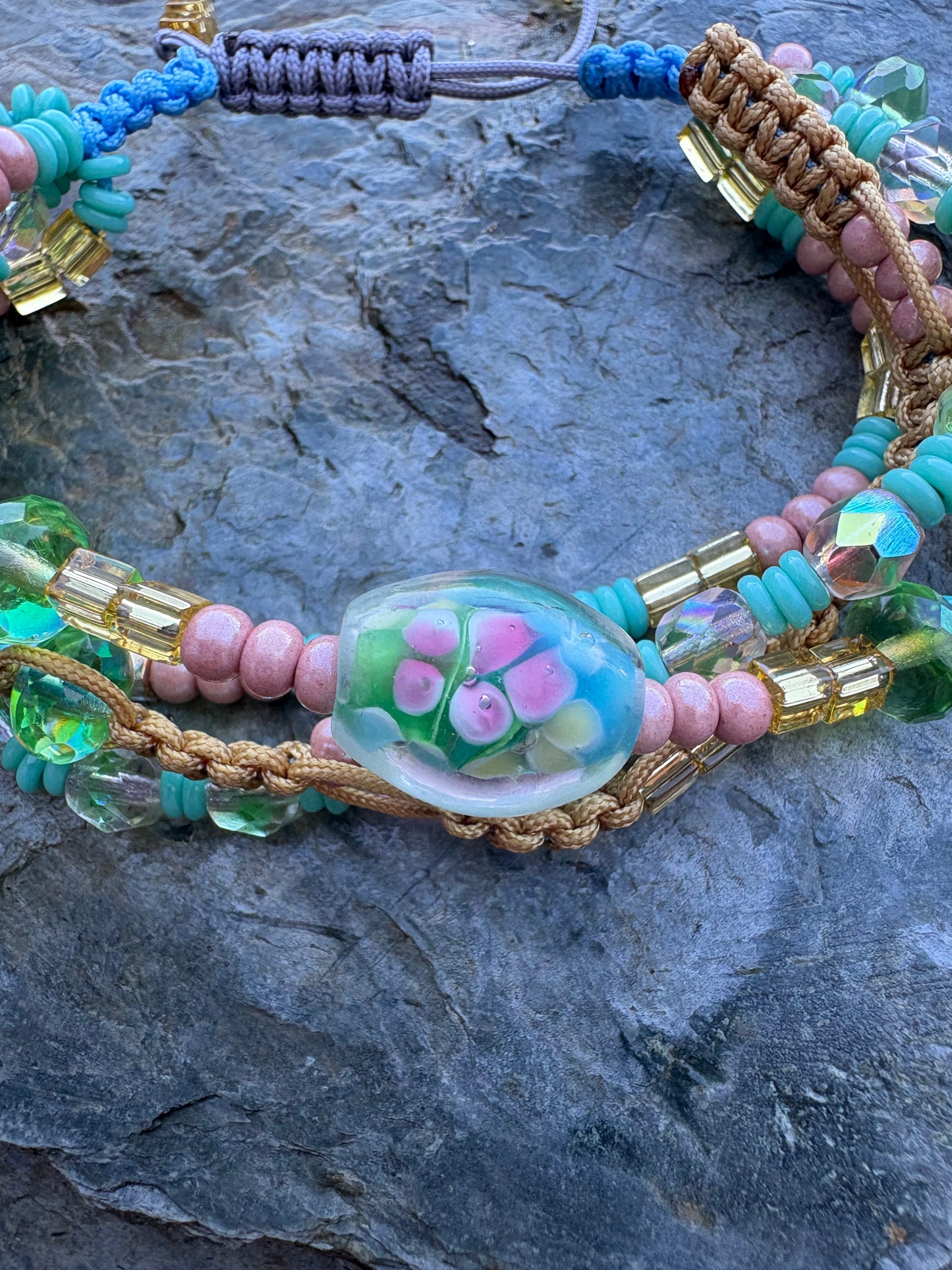 four strand crystal bracelet