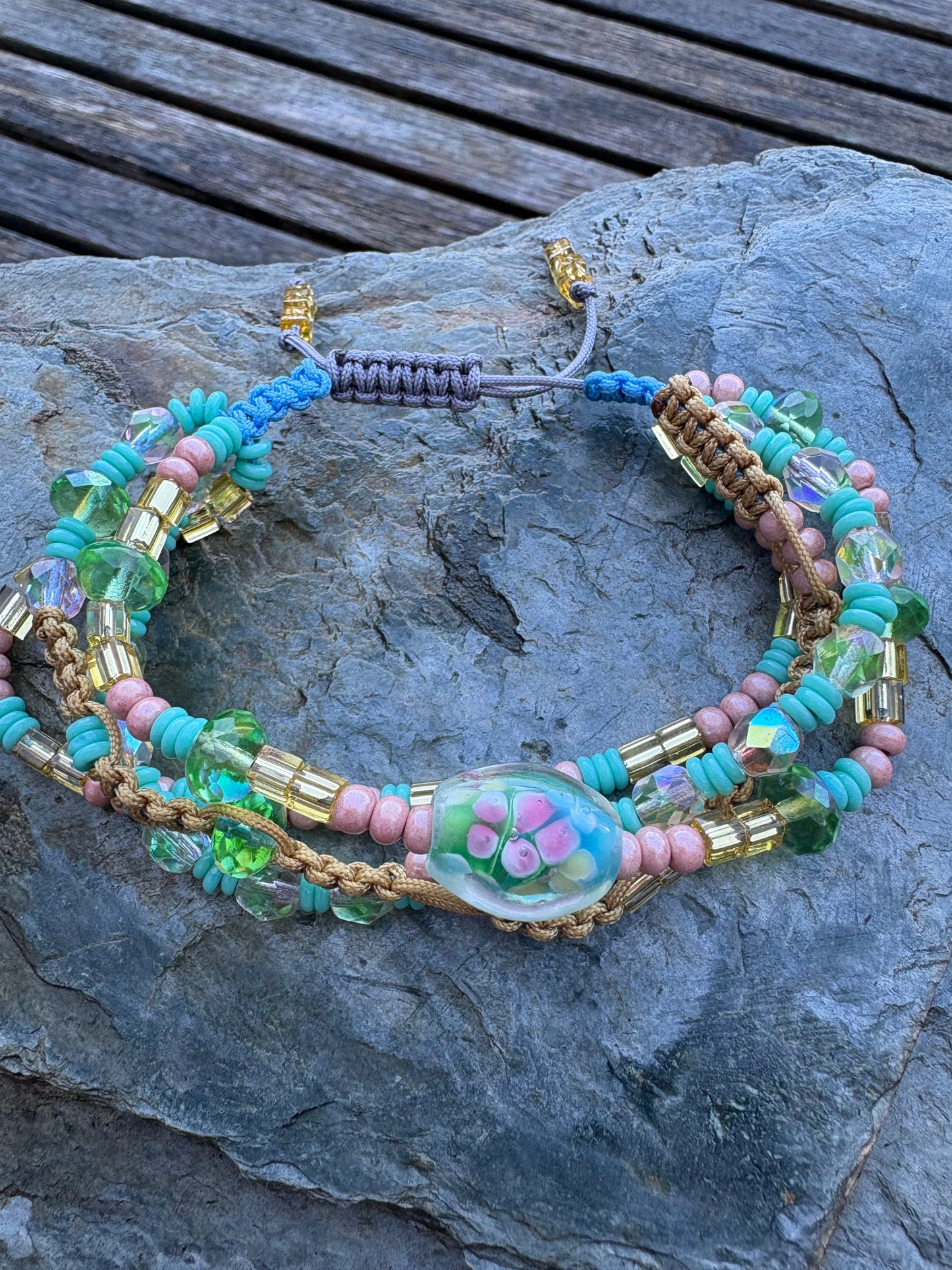 four strand crystal bracelet