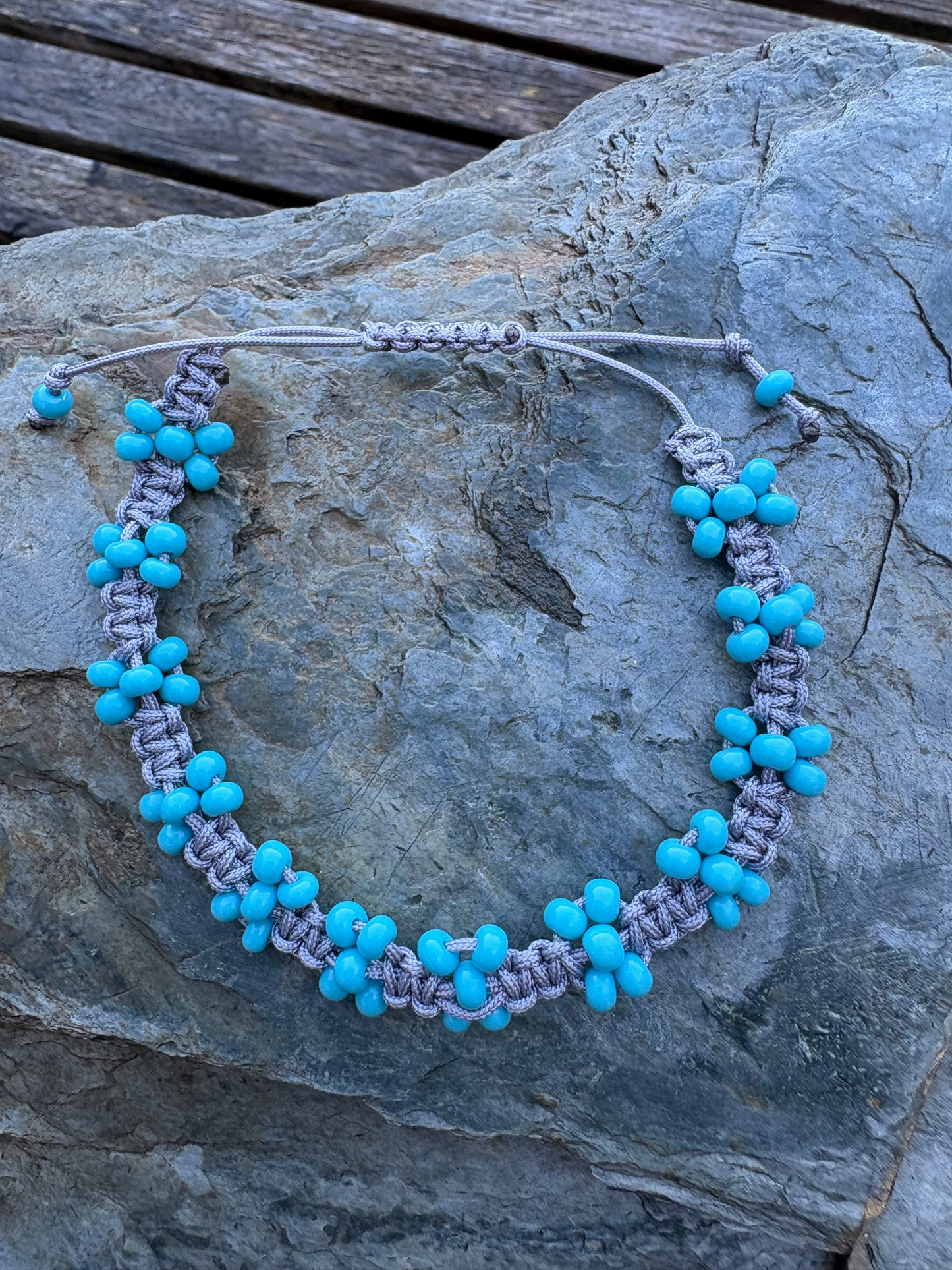 Turquoise Macrame Bracelet