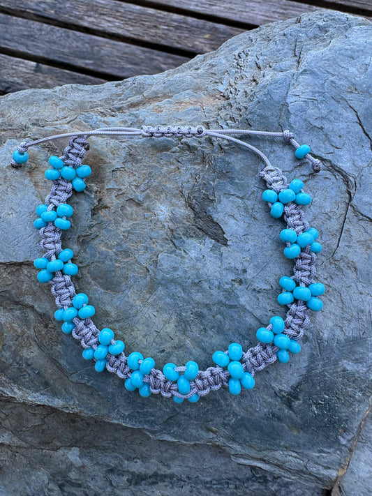 Turquoise Macrame Bracelet