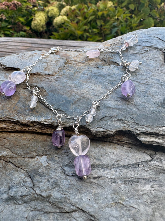 Silver Moonphase Anklet