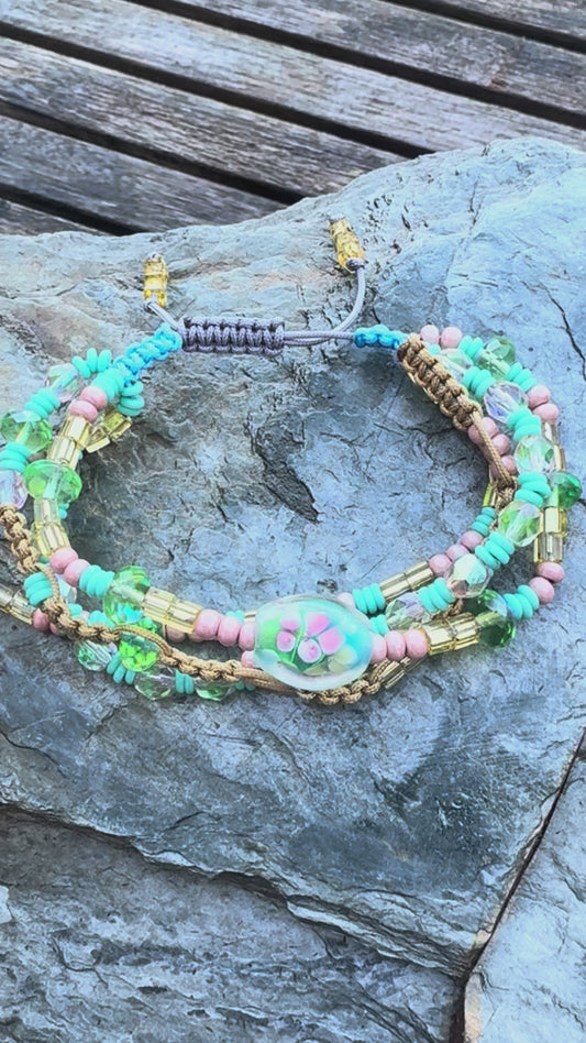 four strand crystal bracelet